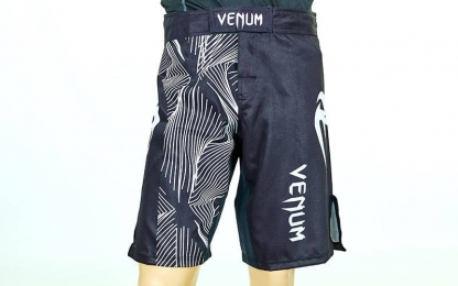 Шорты для смешанных единоборств ММА VENUM CO-5443 (PL, р-р M-XL (RUS 46-52), черный)