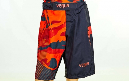 Шорты для смешанных единоборств ММА VENUM CAMO HERO CO-5814 (PL, р-р M-XL, чер-крас)