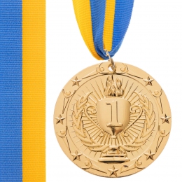 Медаль спортивна зі стрічкою  