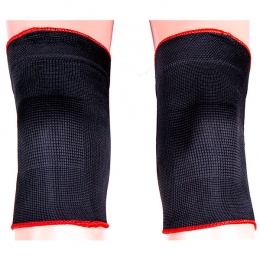 Наколенник эластичный, размер S, M, L, пара, черный, мод 101.